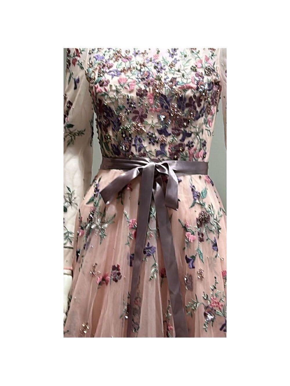 Jenny Packham Effie Floral Embroidered Dress Size 4 (uk 8) - Picture 6 of 15